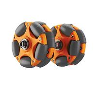 DJCRAWLER 58mm Omni Rack Easy Wheels (Quiet Enhanced Edition) for Brompton Folding Bicycles and Electric Bicycles, 20KG Load Omni-Directional Roller Replacement Accessories with (Orange)