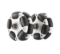 DJCRAWLER 58mm Omni Rack Easy Wheels (Quiet Enhanced Edition) for Brompton Folding Bicycles and Electric Bicycles, 20KG Load Omni-Directional Roller Replacement Accessories with (White)