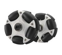 DJCRAWLER 58mm Omni Rack Easy Wheels (Silent Standard Edition) for Brompton Folding Bike and Electric Bike, 10KG Load Omni-Directional Roller Replacement Accessory(White)