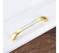 DJCYGG 1 Pack Bow Kitchen Cabinet Door Handles,Zinc Alloy Drawer Pulls,Cupboard Door Handles,Furniture Knobs for Wardrobe Dresser Bedroom Bathroom,with Screws (Gold + Silver,Length 171mm)