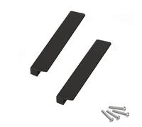 DJCYGG 2 Pack Kitchen Cupboard Handles Cabinet Door Pulls Drawer Knobs Handles Aluminum Wardrobe Handles for Dresser Bathroom Bedroom Furniture,with Screws (Black,Length 600mm)