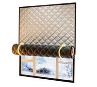 DJCYGG Thermal Insulated Window Cover,3 Layer Thickened Cotton Window Insulation Kits to Keep Cold or Heat Out,Windproof Blackout Curtains,Self-Adhesive,Custom (150cm x 220cm)