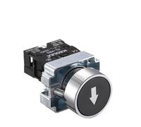 DJDLFA 1Pcs Button Switch Self Reset Small Mushroom Head Emergency Stop 22mm Knob Key Start Inching Power on XB2-BG21 XB2-BA42 XB2-BS54(XB2-BA3351)