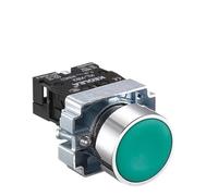 DJDLFA 1Pcs Button Switch Self Reset Small Mushroom Head Emergency Stop 22mm Knob Key Start Inching Power on XB2-BG21 XB2-BA42 XB2-BS54(XB2-BA31)