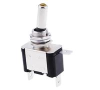 DJDLFA 2PCS 12V 20A Auto Car Boat Truck Illuminated Led Toggle Switch Red Blue Green Yellow White(Yellow)