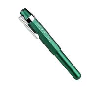 DJDLFA Lightweight Aluminum Alloy Hand Account Expert Travel Short Pen Pocket Pen Ultra Fine EF F Small Art Tip(Pine green,F)