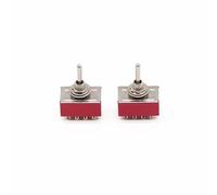 DJDLFA MTS-402 Red AC 250V 2A 125V 5A 12Pins 2Position 4PDT ON/ON Switch Mayitr Electrical Supplies Durable Mini MTS402 Toggle Switch(MTS-402)