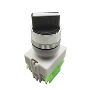 DJDLFA Rotary switch knob button 22mm 4 Screws terminals 2 way small size 3 position ON-OFF LAY7 LAY37 Y090-20X3(Beige)