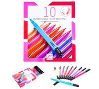 Djeco - 10 felt brushes - Sweet,Pink