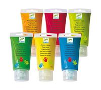 Childrens Finger Paints Set 6 Colours For Toddlers 18m+ Washable Non Toxic 75ml