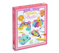 Djeco Artistic Plastic Create 5 Kawaii Keyrings with Shrink Plastic