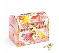 Birds & Flowers Money Box - DJECO printed pink