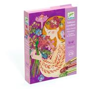 Djeco - Creative Set of Shiny Paintings of The Scent of Flowers with Glitter