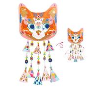 Djeco DIY Cat Wind Chime Making Kit - ART CRAFT KIT - Unisex - Medium - Non-Foldable