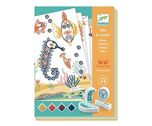 Djeco DJ08742 Mix & Match Stamps Surprising Animals