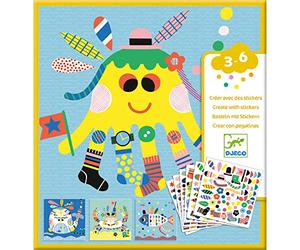 Djeco DJ08931 Create with Stickers - Sea Creatures