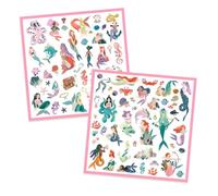 Djeco DJ09553 Metallic Stickers Sparkly Mermaids