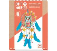 Djeco Do It Yourself Owl Dreamcatcher - Kid's Feather Craft Kit