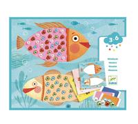 Djeco Dough Pearl Mosaic - Children's Mess Free Beads and Dough Craft Set