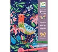 Djeco Felt Brushes Art By Numbers In The Garden