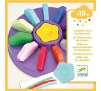Djeco First Crayons - Kid's Chunky Easy Grip Colouring Crayons x 12
