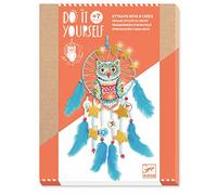 DJECO Atrapasueños para crear Lechuza Dreamcatcher for Creating owl (37961), Multicoloured