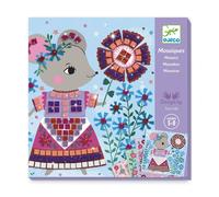 DJECO Lovely Pets Sticker Mosaic Craft Kit | Sparkling Pet Art for Kids 5+