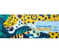 Djeco Puzzle Gallery Leopard 1000 piece panoramic big cat jigsaw puzzle