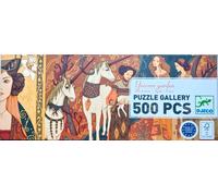 Djeco Puzzle Gallery Unicorn Garden 500 piece panoramic jigsaw puzzle