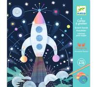 Djeco Scratch Boards Craft Set - Cosmic Mission