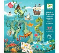 DJECO - Stickers Adventures in The Sea Balloons Unisex-Children, Multi-Coloured (38953)