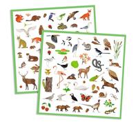 Djeco stickers faune - creative animal stickers for kids