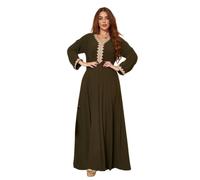 Djellaba Women's Premium Quality 1 Piece Kaftan - Pretty Djellaba wearable as a Women's Abaya - XL