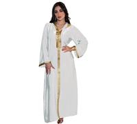 Djellaba Women's Premium Quality 1-Piece Kaftan - Pretty Djellaba wearable as an Abaya, Kabyle Dress or Moroccan Kaftan - XL
