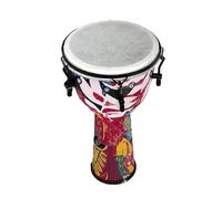 Djembe Drum 10.5 Inches Lightweight Handmade ABS Percussion Hand Drum Sheep Leather Drum Skin African Drum (Color : C)