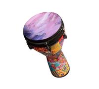 Djembe Drum 12-inch Adjustable PVC African Drum Adult Professional Playing Hand Drum Instrument (Color : A)