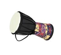 Djembe Drum 4 Inch African Drum Portable Djembe Drum With Colorful Art Patterns Adults Playing Hand Drums (Color : A)