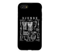 Djembe Drum African Drummer Drumming Music Vintage Patent Case for iPhone SE (2020) / 7/8