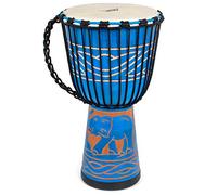 Djembe Drum, AKLOT African Drum Hand-Carved 9.5'' x 20'' Mahogany Goatskin Drumhead for Starter Beginners Adult