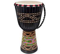 Djembe Drum, AKLOT African Drum Hand-Painted 9.5'' x 20'' Mahogany Goatskin Drumhead for Starter Beginners Adult for Over 8 Years Old