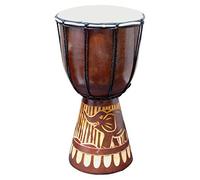 Djembe Drum Carved Bongo African inspired music beginners for kids and adults also a unique gifting idea. Carver Abstract Elephant Giraffe Turtle. (12 Inch, Elephant)