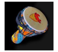 Djembe Drum Large 8-inch PVC Body African Drum Adult Professional African Hand Drum Instrument (Color : E)