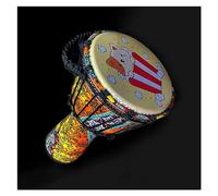 Djembe Drum Large 8-inch PVC Body African Drum Adult Professional African Hand Drum Instrument (Color : B)