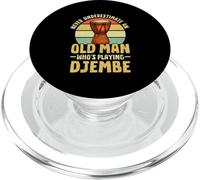 Djembe drum old man djembe drumming PopSockets PopGrip for MagSafe