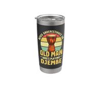 Djembe Drum Old man Djembe Drumming Stainless Steel Insulated Tumbler