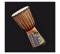 Djembe Drum Standard 12-inch Whole Wood Hollowed Goatskin African Drum Playing Type African Tambourine (Color : B)