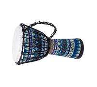 Djembe Drum Standard 8-inch Adjustable Carbon Fiber African Drum Imitation Sheepskin Head Tambourine (Color : A)