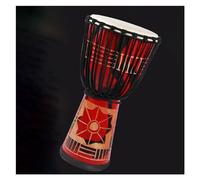 Djembe Drum Standard 8-inch Hand-carved Beginner's Adult Tambourine Traditional African Drum With Accessories (Color : B)