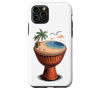 Djembe Drum Tropical Beach Palm Ocean Rhythm Music Art Case for iPhone 11 Pro