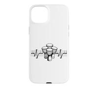 Djembé Notes ECG Heartbeat Drum Africa Ethnic Percussion Case for iPhone 15 Plus